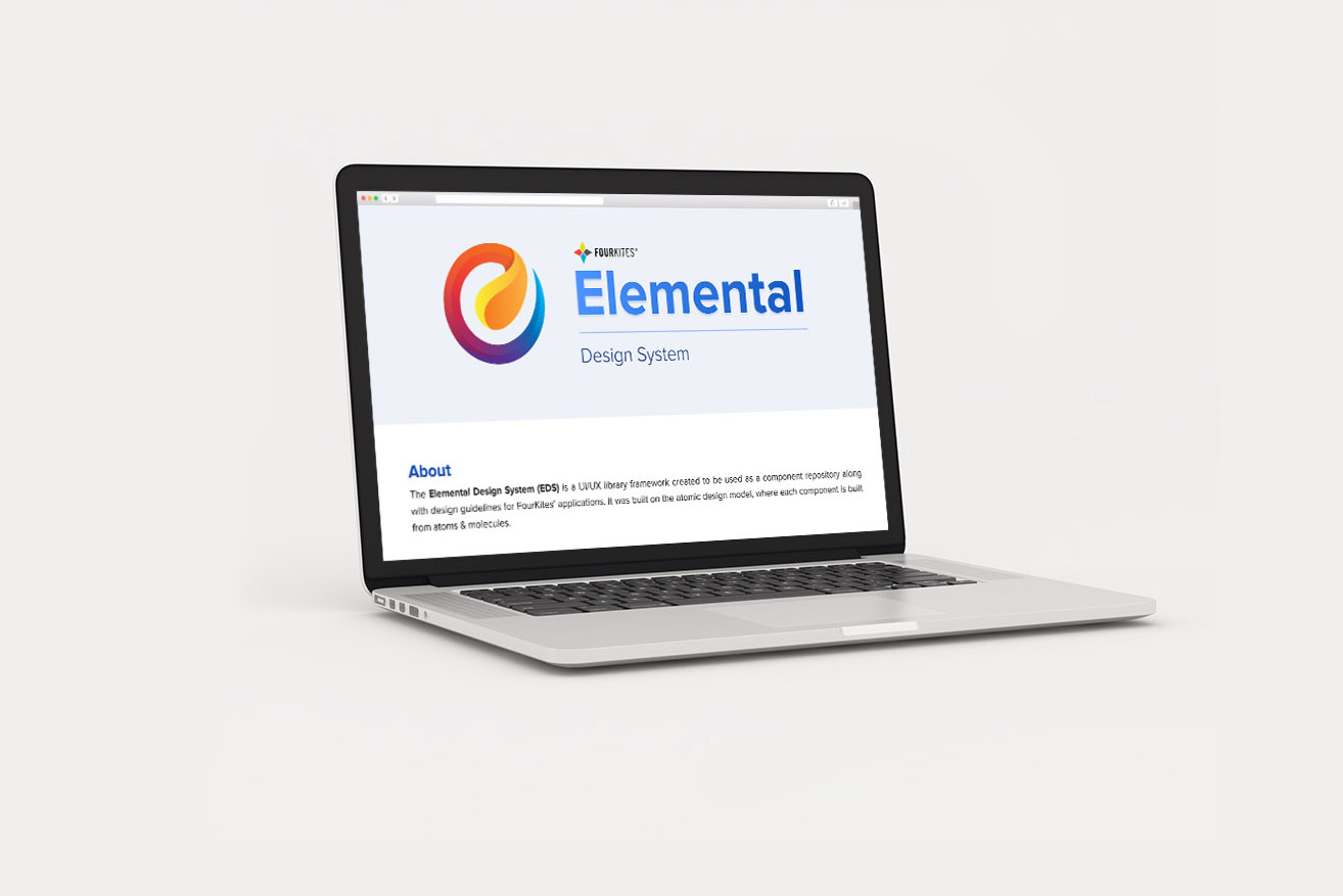 A design system component library of colors, typography, buttons and form controls.